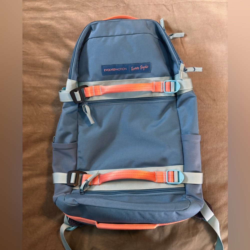 Evolved Motion Women's Travel Backpack collab with Femme Royale